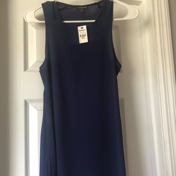 XS Sleeveless Navy Top from Express - Picture 1 of 2